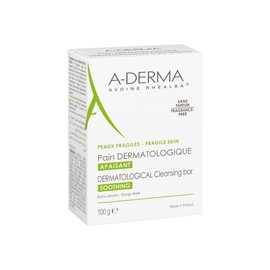 ADERMA, Dermopan Barra Dermatológica Calmante, Para Higiene Diaria de Rostro y Cuerpo, Sin Jabón ni Perfume, pH Fisiológico, Piel Frágil y Sensible,  