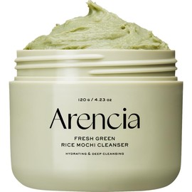 Arencia Korean Rice Mochi Face Cleanser - Face Wash, Gentle Scrub All in One for Deep Cleansing, Moisturizing, Pore Minimizing, Acne-Prone Skin, Removing Blackhead with Rice Water & Green Tea