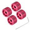 MECCANIXITY 4PCS Aluminium Potentiometer Knobs 1/4" x 1", Universal Top