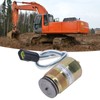 Hydraulic Pump Solenoid Valve Brass 2 Pins Excellent Performance Excavator