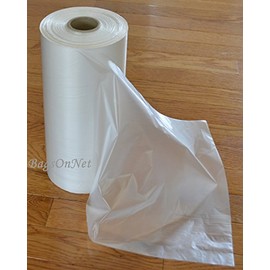 Freezer Food Storage Bags/Clear Plastic Bags On Roll, 10" W x 15" H (Width x Height), HDPE, 15 Micron, 450 Bags/Roll, 4 Rolls/Case, 1800 Bags/Case