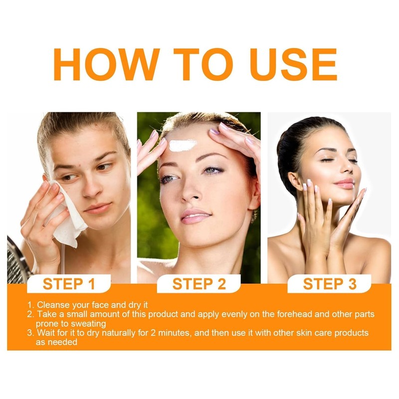 LINEDSON Face Antiperspirant Sweat Absorbing Lotion Face No Sweat Lotion