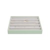 Stackers Green Jewellery Box Classic Necklace Compartment