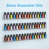 FEMELI 24 Inch Nail Polish Wall Rack: 6 Shelves Clear