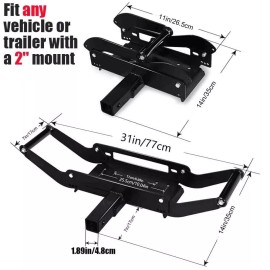 X-BULL Winch Mounting Plate Bracket Foldable Cradle Mount Truck Off-Road