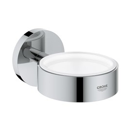 Grohe 40369001 Essentials Holder For Glass, Soap Dish Or Soap Dispenser, Starlight Chrome