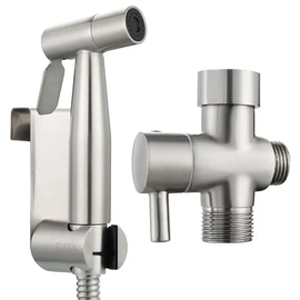 CIENCIA Hand Held Bidet Sprayer Premium Stainless Steel Sprayer Shattaf - Complete Bidet Set for Toilet, Hand Bidet Sprayer for Toilet (WS024FM)