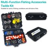 Fishing Accessories Kit,328pcs/286pcs Including Fishing Hooks Copper Sleeves Float Bobber