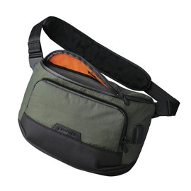 ALPAKA Bravo Sling Max, 8L RFID-Blocking Sling Laptop Bag for Men with Maglockz Buckle, Lockable Zips & External USB Port