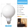 3Pack G30 LED Globe Light Bulbs 2700K Soft Light, 5.5W