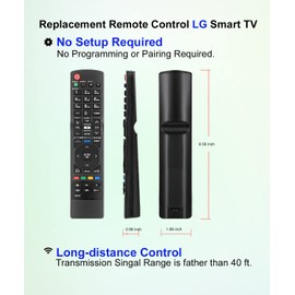 JISOWA Replacement Remote Control Universal for LG LCD OLED UHD Plasma 4K 3D Smart TV AKB72914042 AKB72914043 AKB72914053 AKB72914287 AKB72915238 AKB72915239 AKB72915240 AKB72915280 AKB73615315