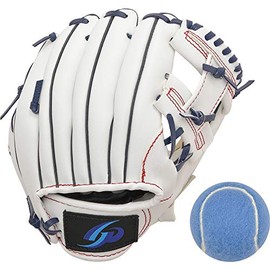 GP 46415Y Toddler Magic Catch Gloves, 8 Inches, Right Throw, Soft Ball, White x Navy x Red