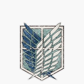 Wings of Freedom Vintage Emblem Window Bumper Sticker Decal 5"