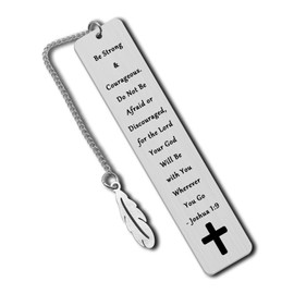 Christian Bookmark Inspirational Gifts for Women Men Inspirational Bible Verse Bookmark for Girls Daughter Book Lovers Bookworm Reading Lovers Religious Scripture Gifts for Friend Baptism Faith Gifts