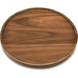 14" Acacia Wood Lazy Susan Organizer Kitchen Turntable for Cabinet Pantry Table Organization
