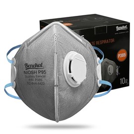 benehal NIOSH-APPROVED P95 Face Masks 10 Pack, Carbon Layer For Odor Reduction, Features Exhalation Valve, Advanced Filter Media For Easy Breathing, Comfortable