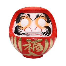 Daruma Fuku Daruma 8 Size Red 【Business Prosperity・Corporate Fortune Flourishing】 10 x 8.3 x 10.2 inches 25x21x26cm HKDM-8-RE-13