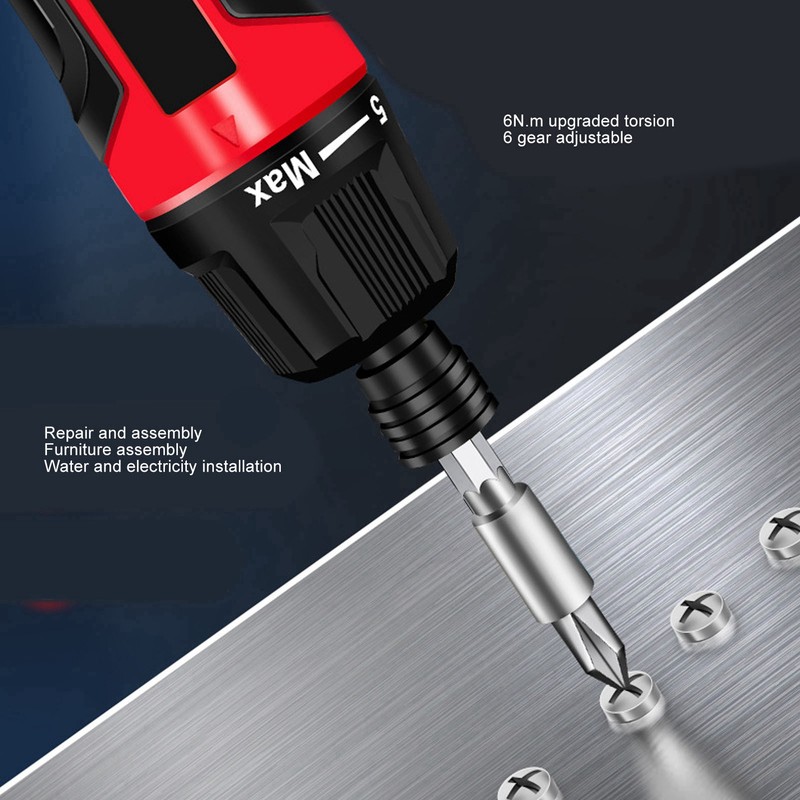 Electric Screwdriver Kit Large Torsion Rechargeable Multifunctional Mini Screw Driver
