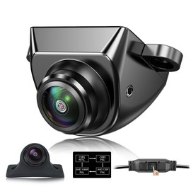 AHD1080P Backup Camera with Video Format Switch Button, GreenYi Reverse Rear/Front/Side View Cam, Adjustable Fisheye Lens, Waterproof Night Vision 170 Degree Wide View