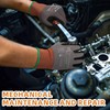 Schwer 6 Pairs Safety Work Gloves with Sandy Nitrile Coating