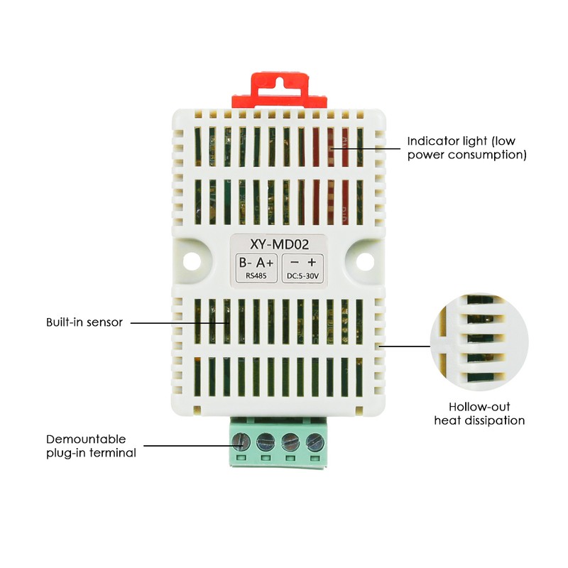 RS485 Temperature Humidity Transmitter RS485 Modbus-TRU Temperature Sensor Temperature-Humidity Sensors