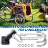 ANEELV Bicycle Trailer Hitch Adapter with Locking Pin - Universal