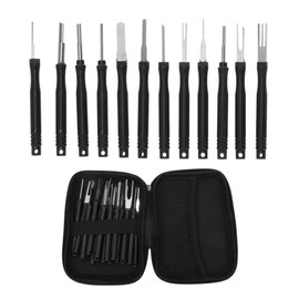 TUCKBOLD Car Truck Motorcycle Boat Terminal Removal Tool Assortment Kit Wire Connector Terminal Pin Extractor Kit Black 36 Pcs