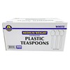 Sunset Medium Weight Bulk White Plastic Teaspoons, 1000 pieces