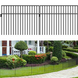 YITAHOME 2 Pack No Dig Animal Barrier Fence 24×15 inch Metal Decorative Dog Digging Garden Fencing for Outdoor, Patio, Flower Bed