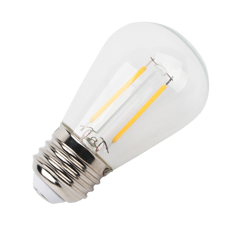 10Pcs Vintage Light Bulb S14 E27 180LM Transparent Glass LED