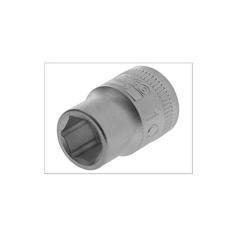 Bahco BAH14SM12 Hexagon Socket 0.25-inch Drive, 12 mm, Silver