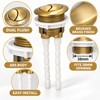 38mm Brushed Gold Dual Flush Toilet Cistern Button – ABS