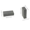 Woohome 250 PCS Miniature Bricks Gray Mini Wall Brick for
