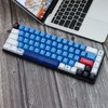 MOLGRIA Keycaps Lilith, 130 Set Blue and White Keycaps for