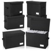 Chuangdi 6 Pcs Comic Book Storage Boxes, Collapsible Comic Short