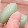 Baluue 2pcs Jade Massage Mushroom Scraping Stone for Green Massage