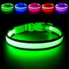 LED Dog Collar, Light Up Dog Collar USB Rechargeable, Brightest