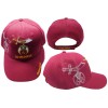 Eagle Emblems Shriner Emblem MAROON BURGUNDY With Shadow Embroidered Cap