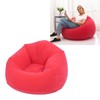 Inflatable Lounge Chair Flocking PVC Portable Folding Blow Up Sofa