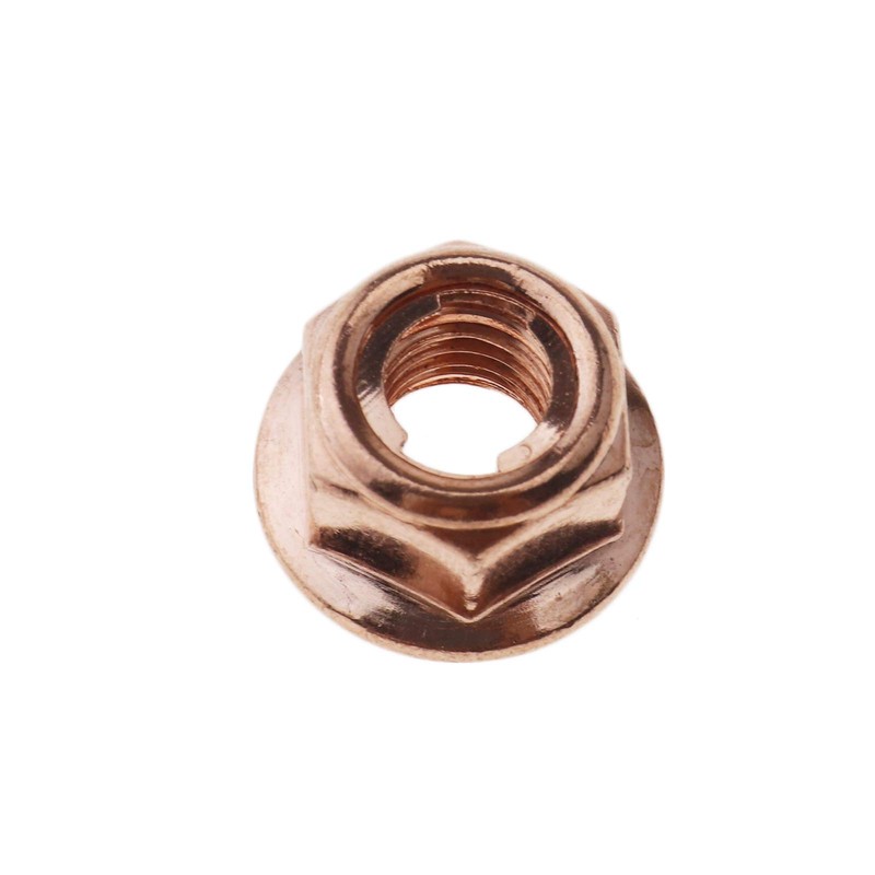 Car Exhaust Manifold Nuts Head Stud Nut M8 Hex Copper