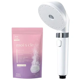 Shower head with bath agent