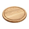 Bread Board Chopping Board Oak Wood Round 25 x 2