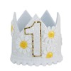Ereniko Daisy Boho White First Birthday Crown Girl 1 Birthday
