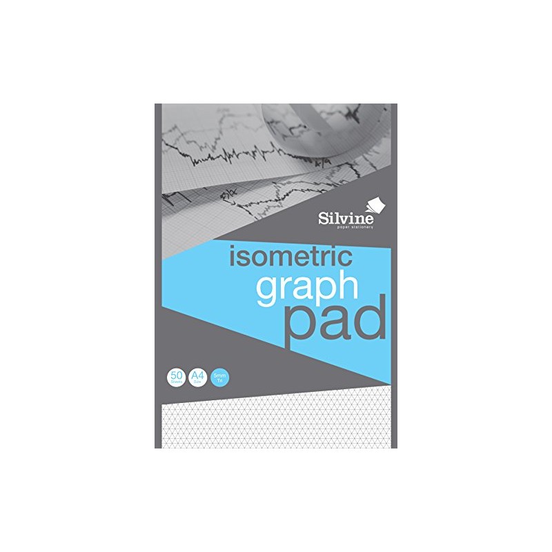 Silvine A4 Professional Graph Pad. 50 Sheets of Quality 90gsm