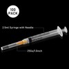 2cc/ml Syringes with 25Ga 1Inch Needle Disposable Each Individually Wrapped-Pack