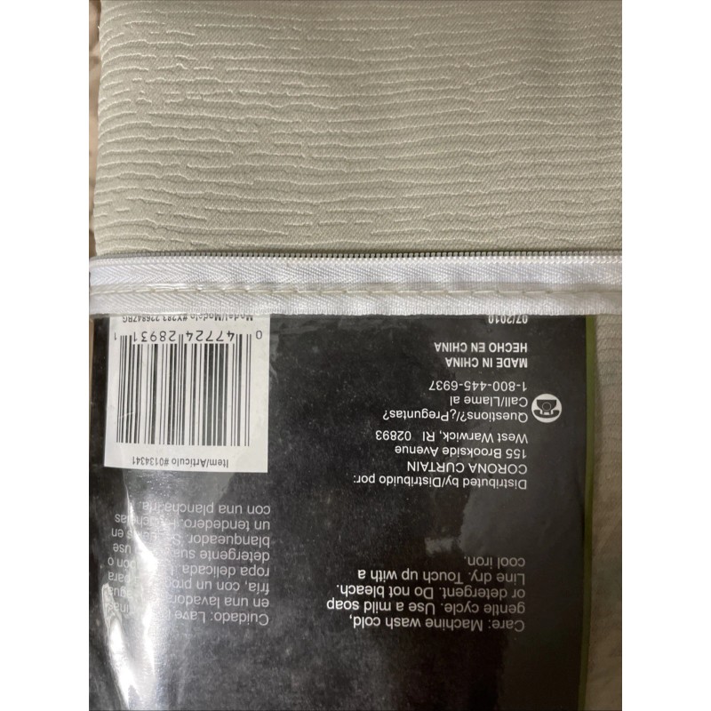 Style Selections Energy Savings Black Out Curtains 50”x 84”