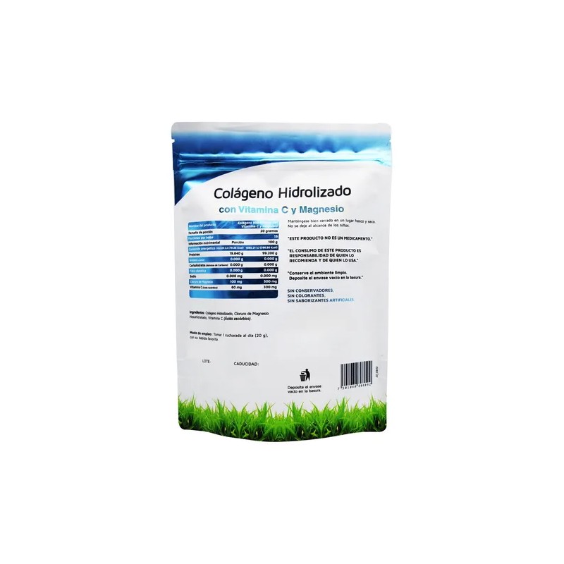 Colgeno Hidrolizado Vitamina C Y Magnesio De Vidanat Sabor Sin