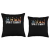 Spin It To Win It Spin Cycle Bike Throw Pillow