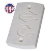 White Two Button Cover Plate - Fits Wayne Dalton Garage