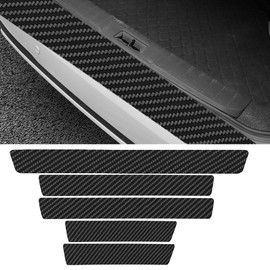 GAOLAOSY Car Door Sill Protector, Carbon Fiber Anti-Scratch Automotive Doors Edge Guards, Waterpoor Car Door Threshold Protection Auto Decoration Sticker, Universal Vehicle Interior Accessories (5PCS)
